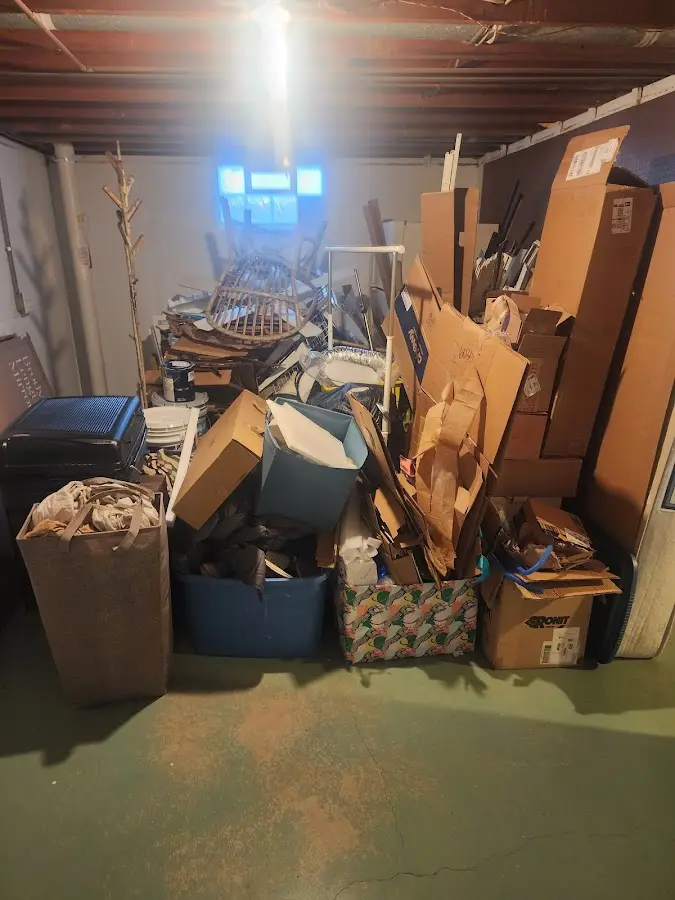 Roll-off dumpster container at job site for 40 Yard Dumpster Rental in San Carlos